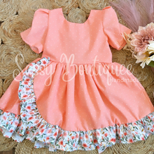 Load image into Gallery viewer, Spring Peach Dots &amp; Rose Dress/Top
