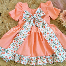 Load image into Gallery viewer, Spring Peach Dots &amp; Rose Dress/Top
