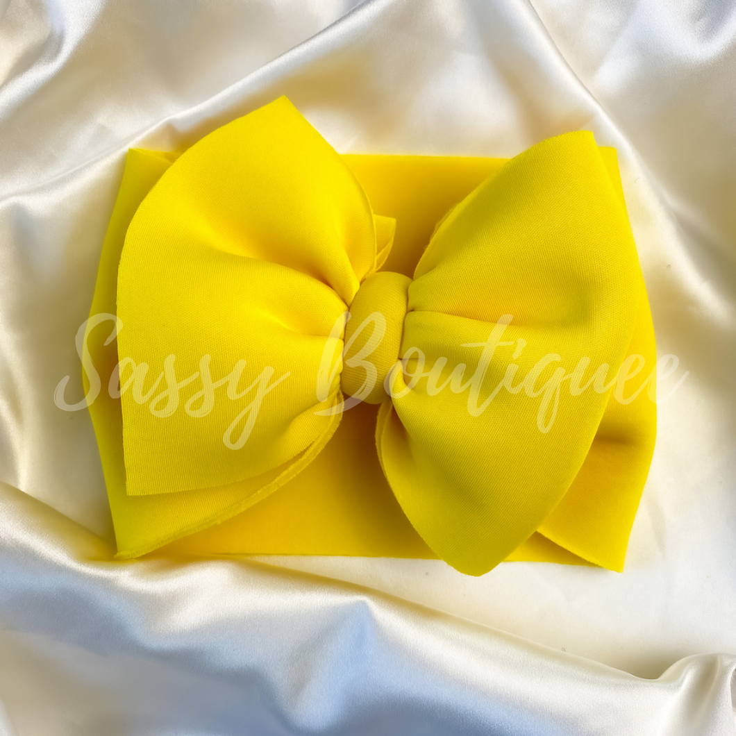 Yellow Puff Headwrap