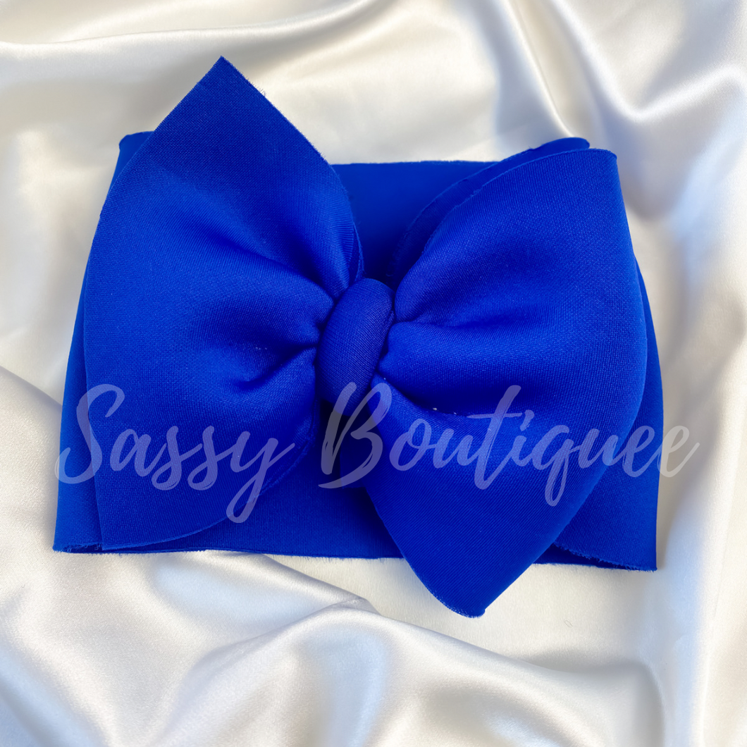 Royal Blue Puff Headwrap